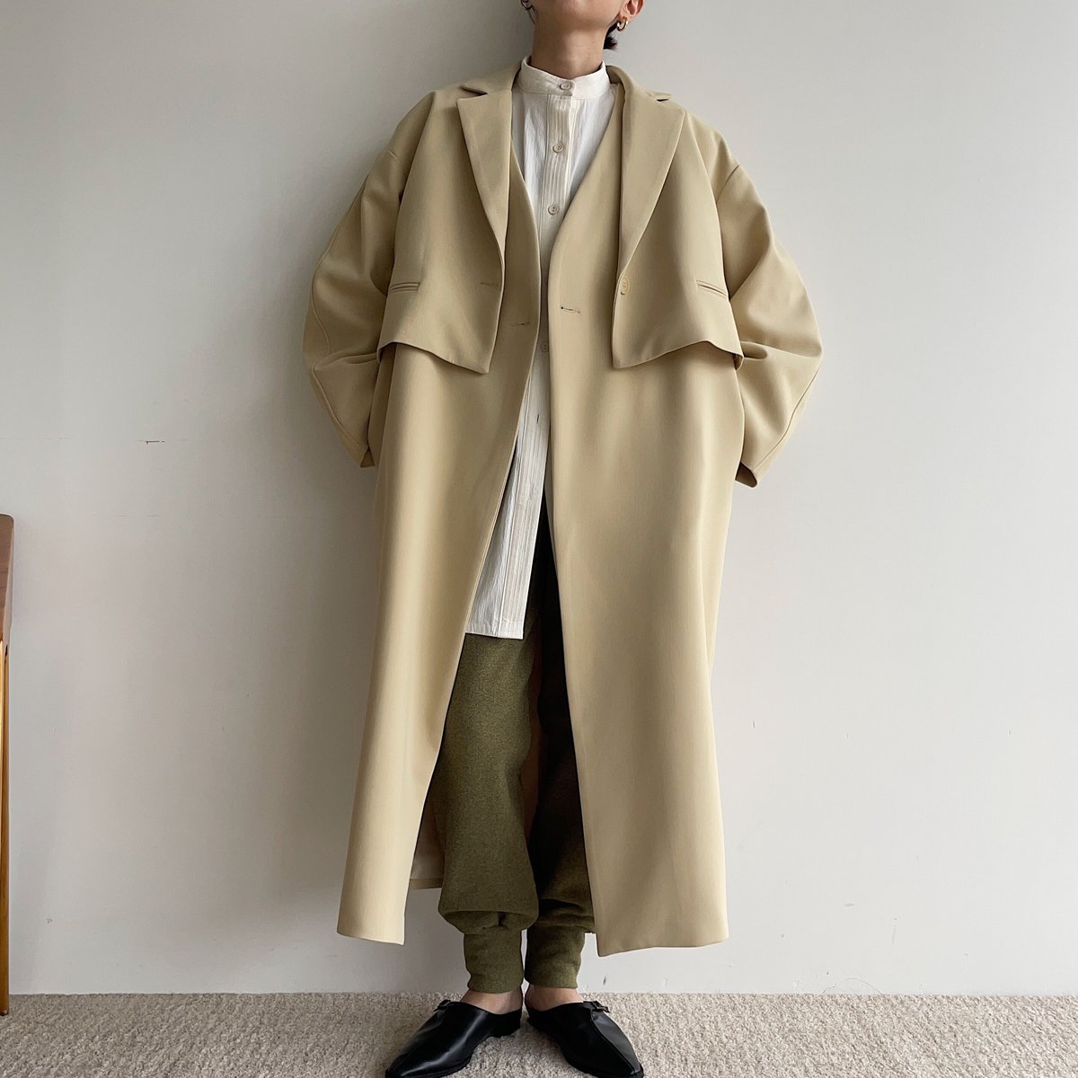 nokcha original】2set mulch coat/butter_no0230 