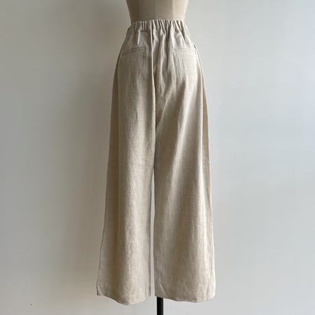 《予約販売》quality tuck linen pants/3colors_np0794