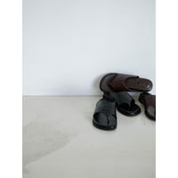 《予約販売》ostrich like thong sandals/2colors_na0795