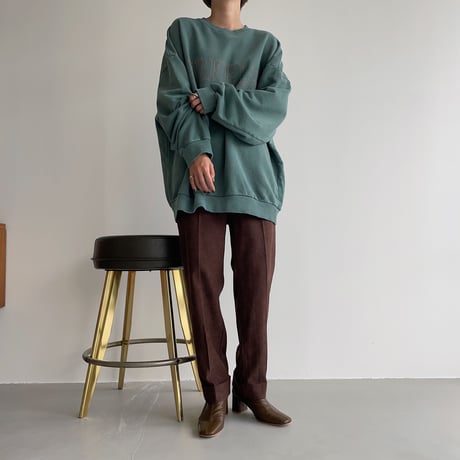 【nokcha original】roll up tapered pants/purple brown_np0461