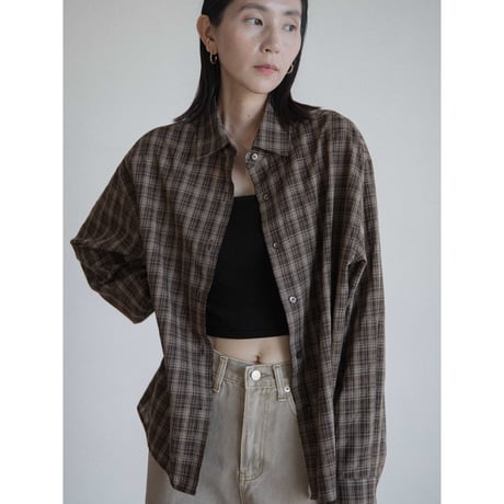 《予約販売》mannish check shirt/2colors_nb0329