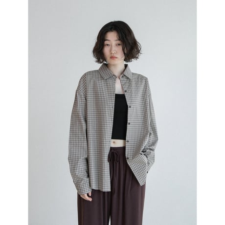 《予約販売》mannish casual check shirt/2colors_nb0395
