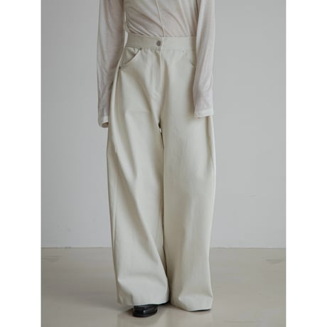 《予約販売》twill oval mannish pants/2colors_np1080