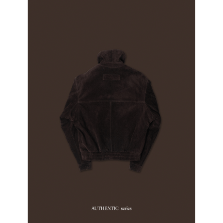 【 RESTOCK 】- AUTHENTIC series - quilting liner real suède jacket/vintage brown_an0049