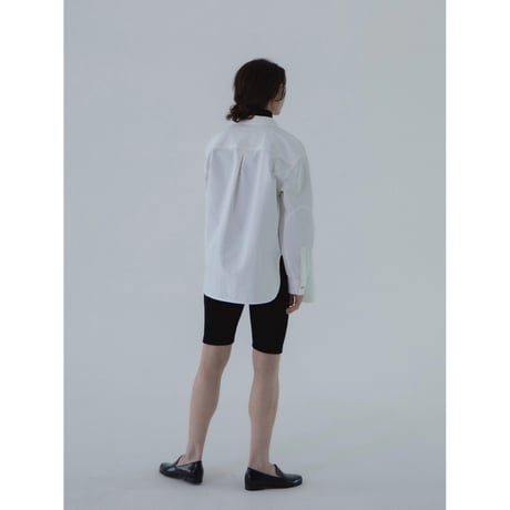 - AUTHENTIC series - button down mannish shirt/ivory_an0022