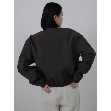 - AUTHENTIC series - neck string jumper/charcoal brown_an0033