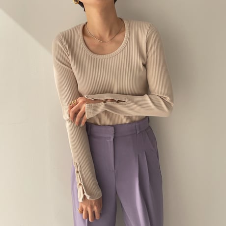 【nokcha original】bottan lady tops/2colors_nt0877