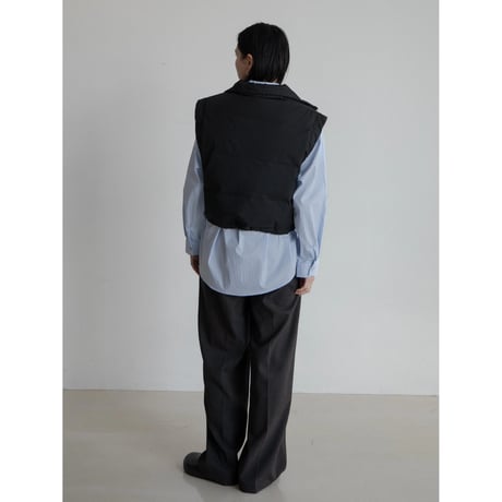 《予約販売》2way mannish down vest/2colors_nt2221
