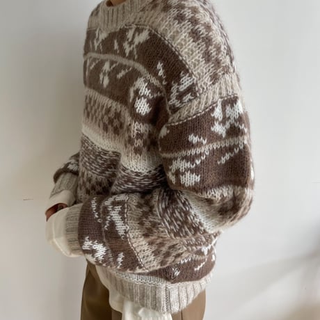 《予約販売》nordic rich knit/2colors_nt1515