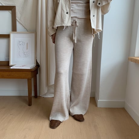 relax knit pants/2colors_np0044