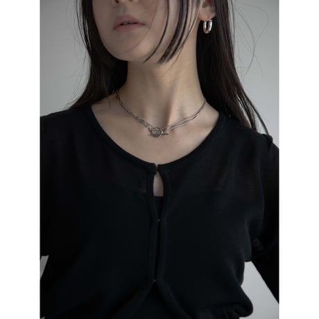 《予約販売》summer knit minimal cardigan/2colors_nt2048