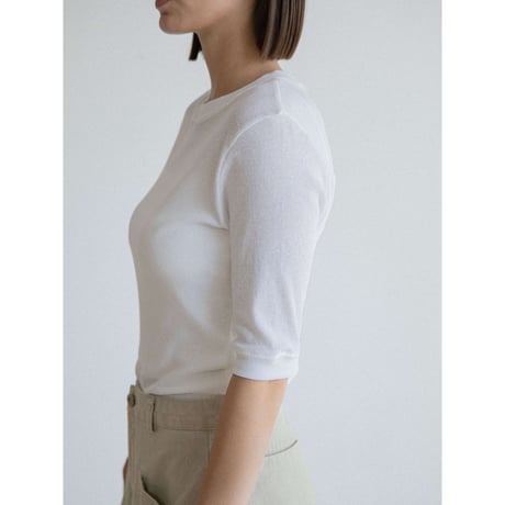 《予約販売》mid sleeve sheer tee/2colors_nt2565
