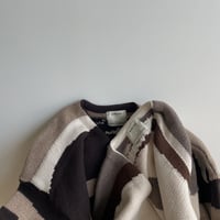 【nokcha original】ennui knit cardigan/deep brown_nt1502