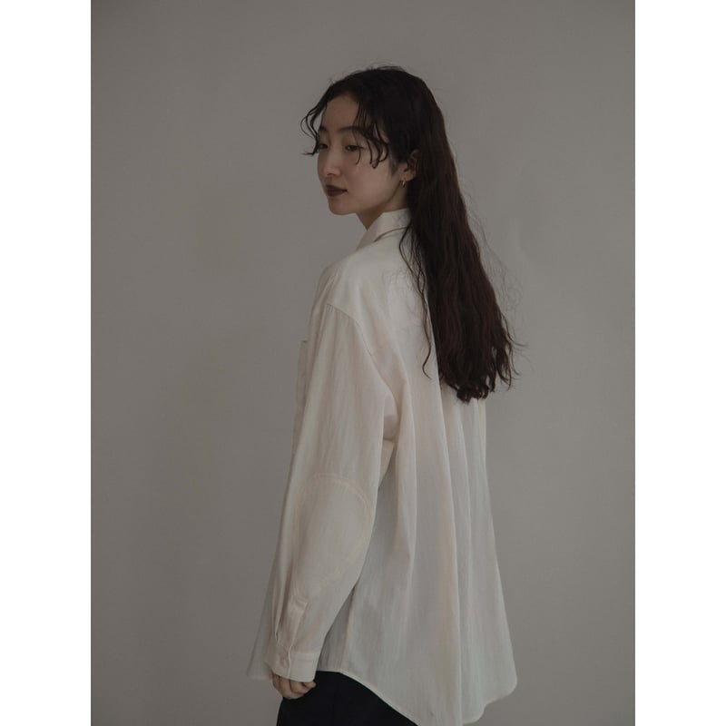 nokcha original】sleeve accent washer shirt/2co
