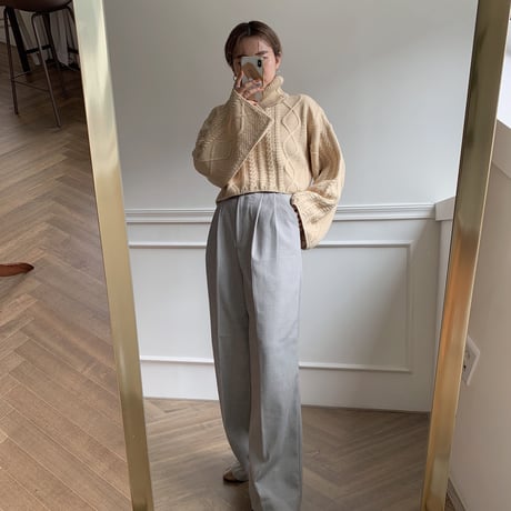 ✳︎予約販売✳︎minmal cable knit/2colors_nt0123