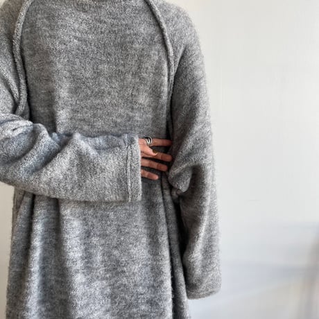 【nokcha original】raglan sleeve warm ops/gray_nd0130
