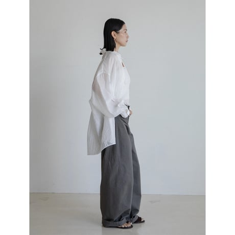 《予約販売》accent stripe sheer over shirt/2colors_nb0320