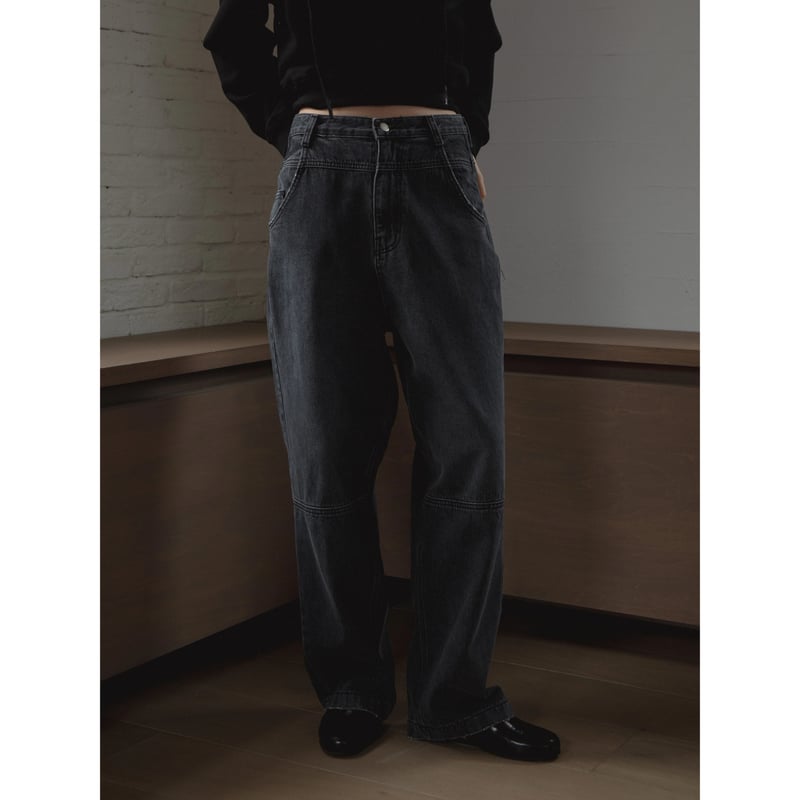 【新品・未使用】nokcha / old like oval jeans NOKCHA original】old like oval jeans - NOKCHA