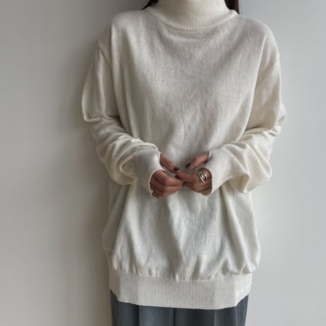 《予約販売》mock neck daily knit/4colors_nt1586