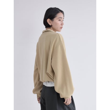 《予約販売》2way half zip rich pullover/3colors_nt2533