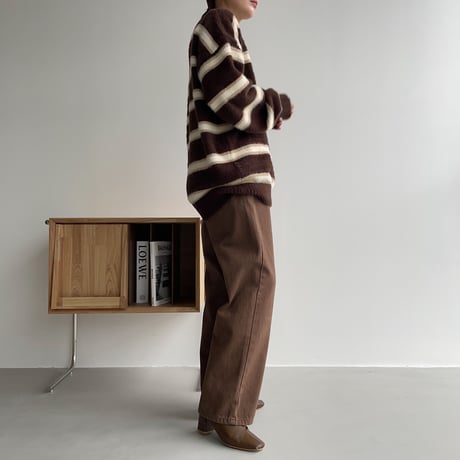 《予約販売》unisex border knit_nt1112