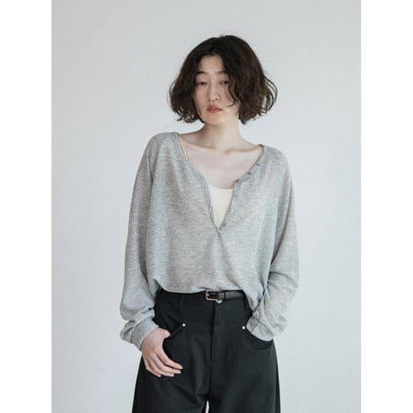 《予約販売》sheer lib button fly tops/2colors_nt2600