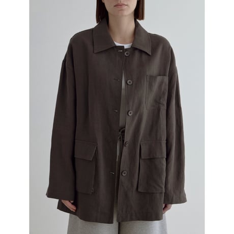 《予約販売》linen mannish over jacket/2colors_no0522