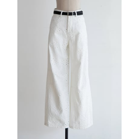 《予約販売》belt set punching jeans_nj0141