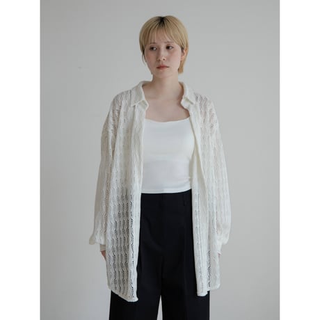 《予約販売》crochet knit over shirt_nt2296