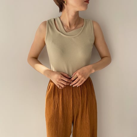 【nokcha original】layered tank top/2colors_nt0891