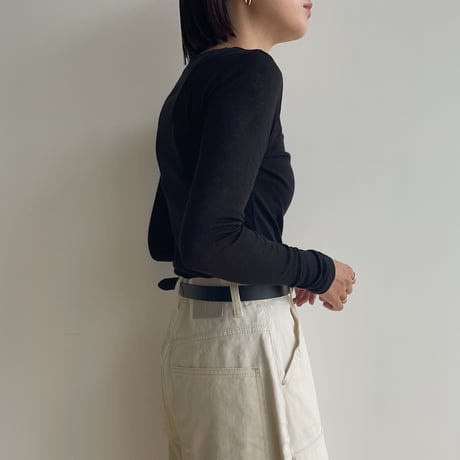 《予約販売》sheer basic tops/4colors_nt1837
