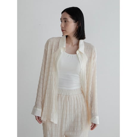 《予約販売》material sheer shirt/2colors_nb0299