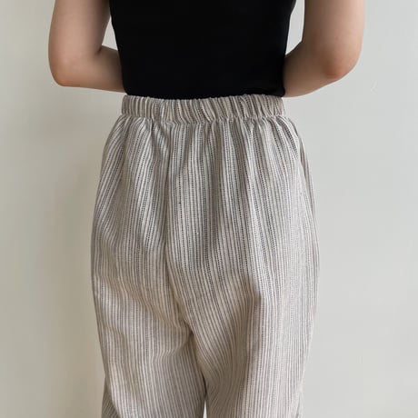 《予約販売》stripe linen pants/2colors_np0835