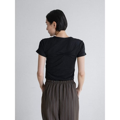 《予約販売》accent gather minimal tee/2colors_nt2549