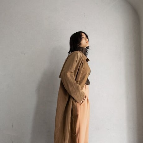 【nokcha original】washer quilting trench coat/beige_no0121