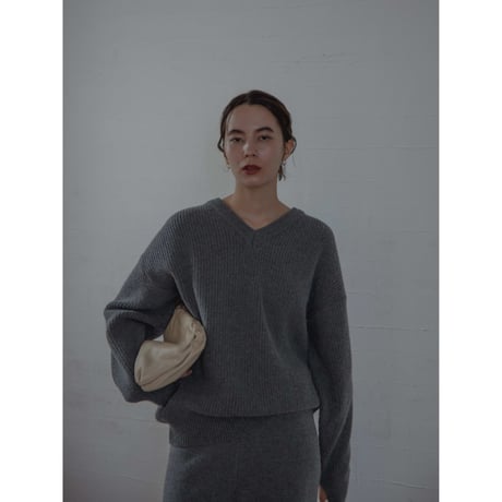 【NOKCHA original】v neck mannish knit pullover/3colors_nt2123