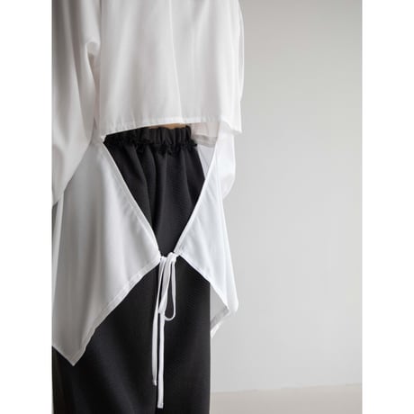《予約販売》back accent silky shirt/2colors_nb0233