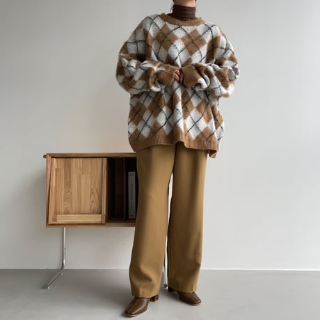 《予約販売》argyle over knit_nt1115