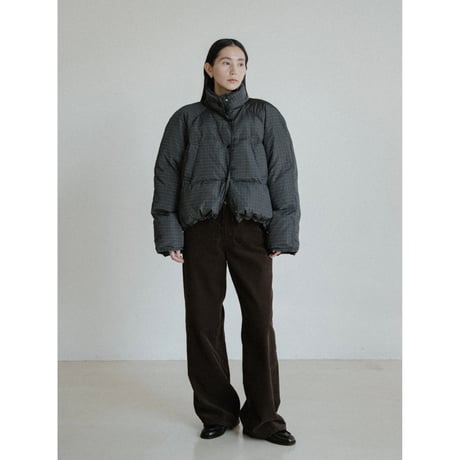 《予約販売》check raglan down jacket_no0482