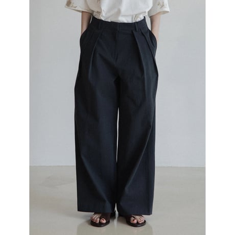 《予約販売》two tuck accent twill pants/2colors_np1127