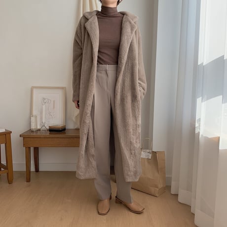 ✳︎予約販売✳︎shaggy gown coat_no0044