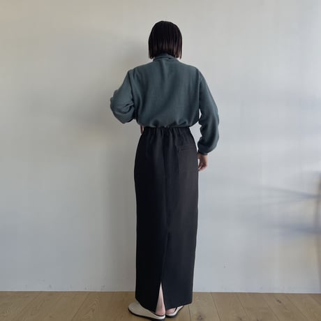 【nokcha original】material long skirt/2colors_ns0086