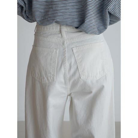 《予約販売》accent oval white pants_np1091