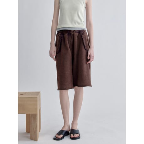 【NOKCHA original】ashed sweat harf pants/2colors_np1254
