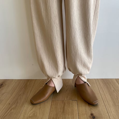【nokcha original】jacquard slit hem pants_np0560