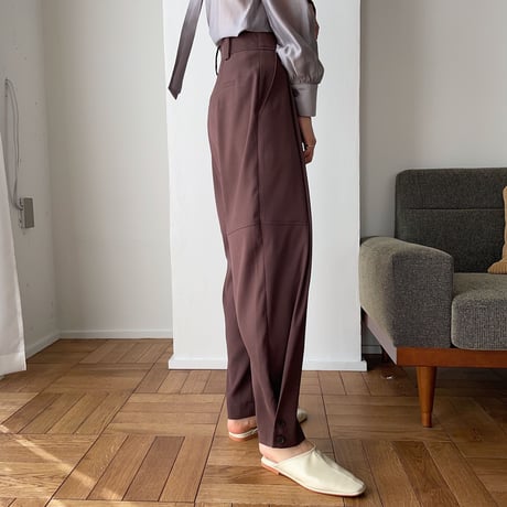 【nokcha original】tuck color pants/purple_np0347