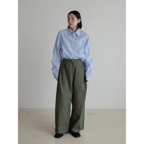 《予約販売》twill oval mannish pants/2colors_np1080