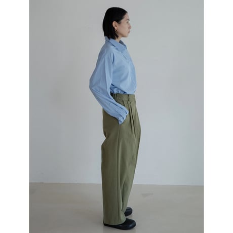《予約販売》tuck twill cotton pants/2colors_np1070