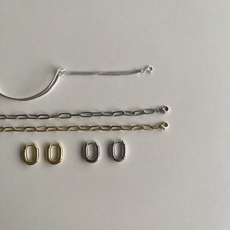 《予約販売》oval pierce/2colors_na0556