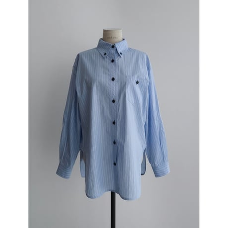 - AUTHENTIC series - button down mannish stripe shirt/2colors_an0021